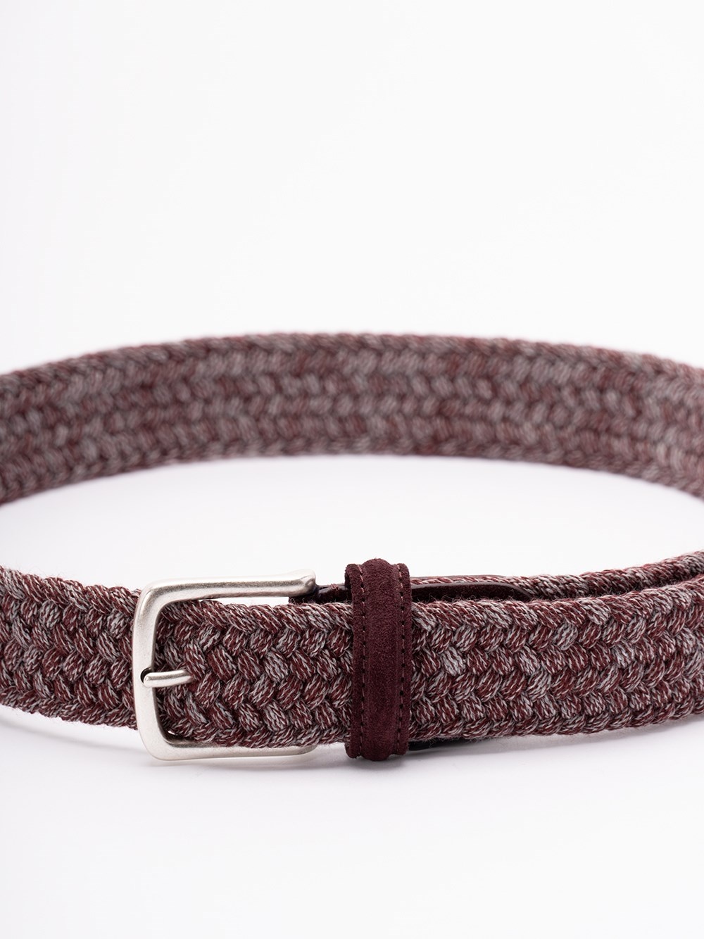 Woven Belt with Suede Details - 2