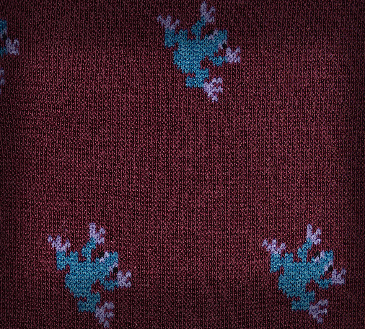Red Cotton 'Frog' Socks - 4