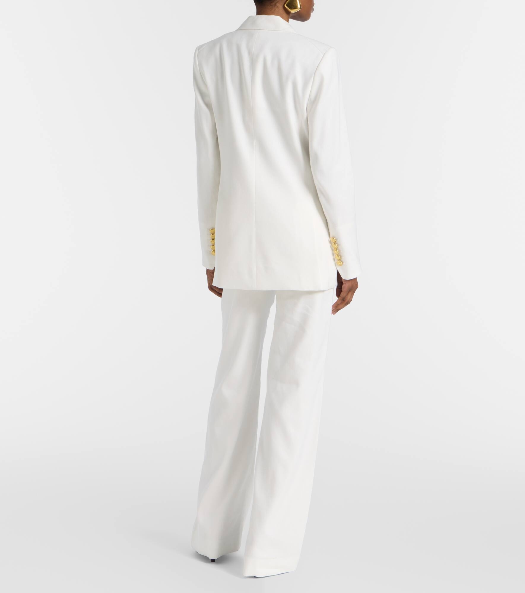 Dale linen-blend blazer - 3