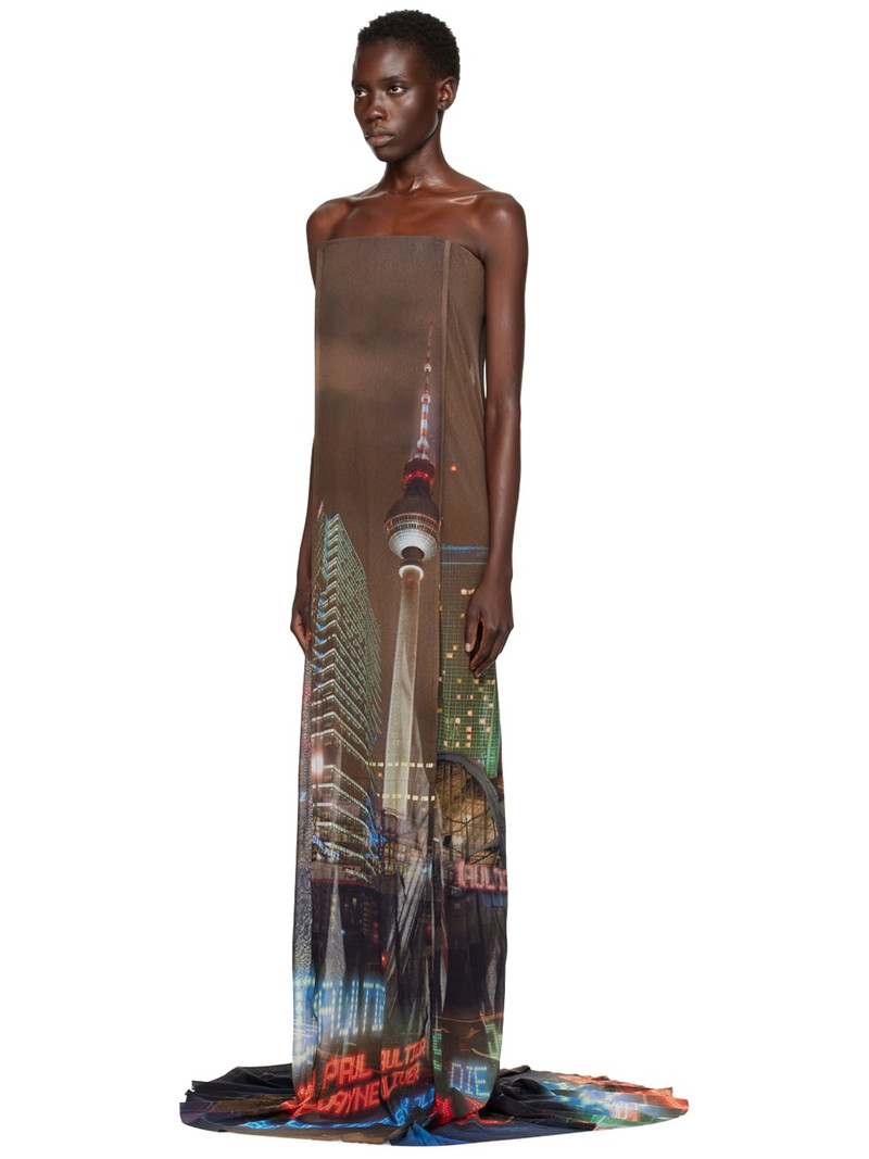 Brown Shayne Oliver Edition Maxi Dress 4