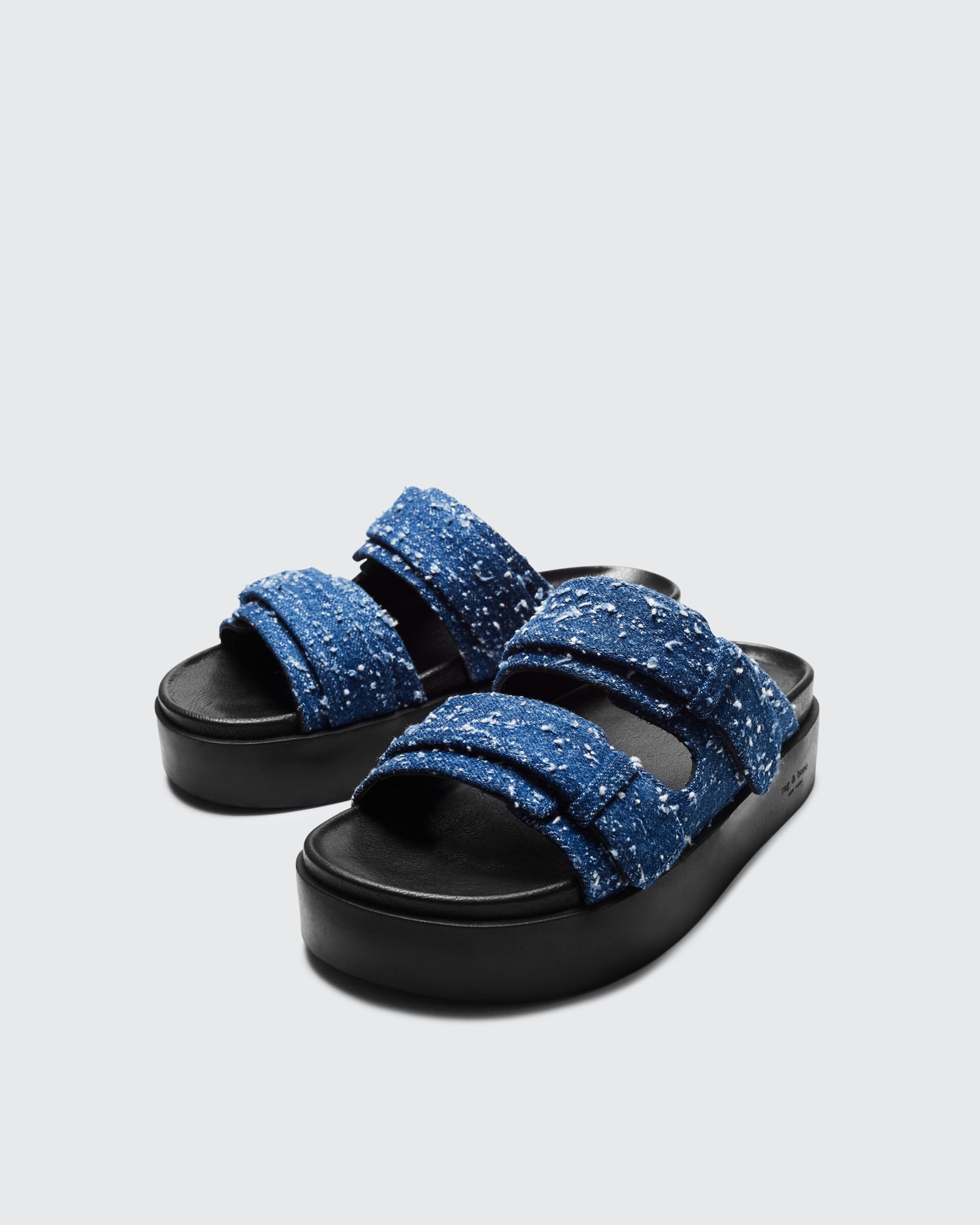 Geo Platform Slide - Denim
Flat Sandal - 3