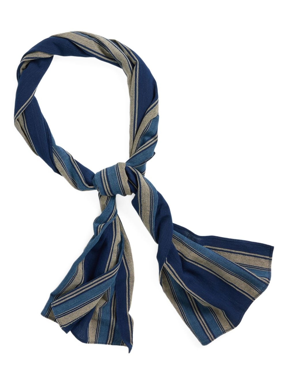 striped silk scarf - 2