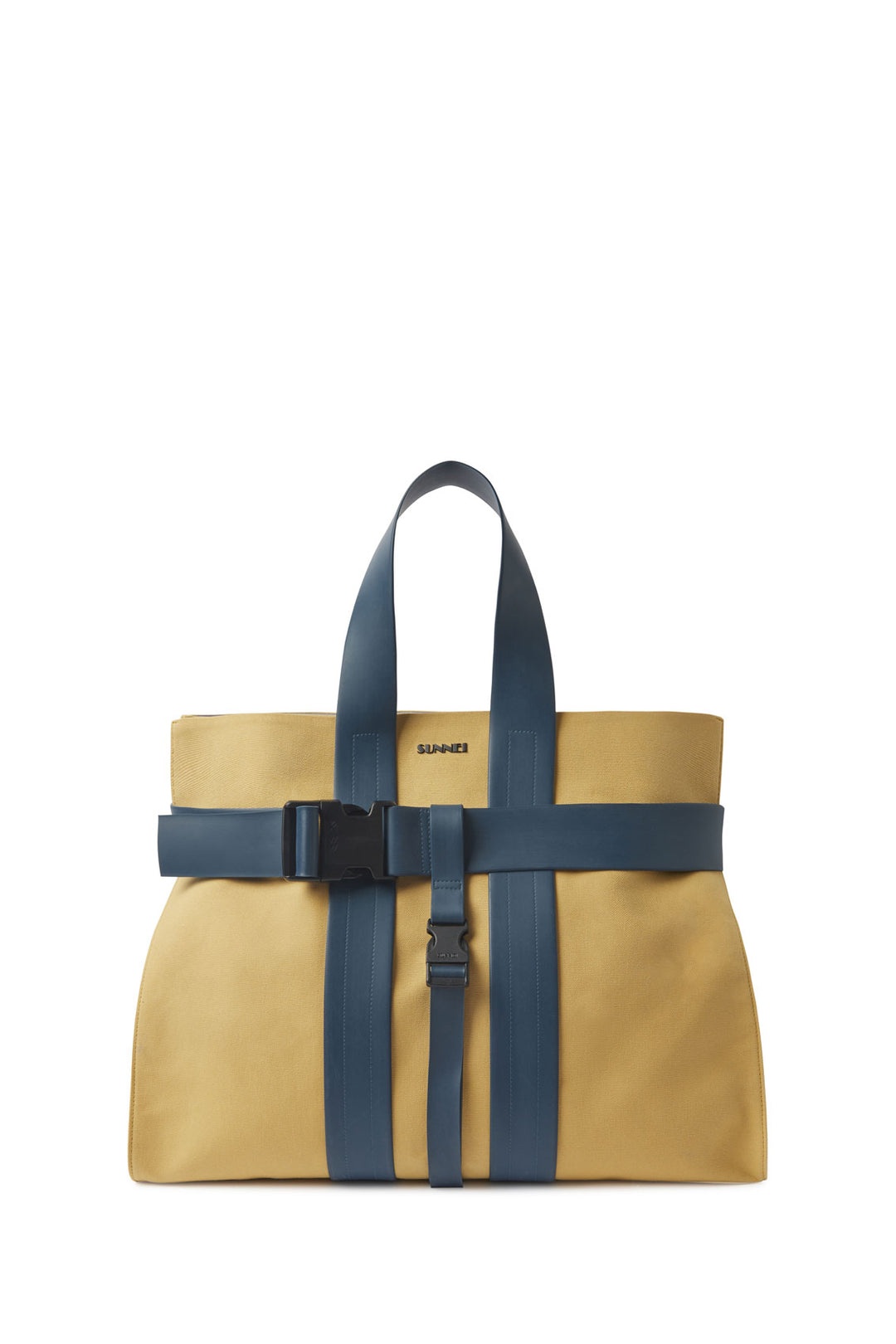 PARALLELEPIPEDO MESSENGER BAG / zabaione & blue - 1