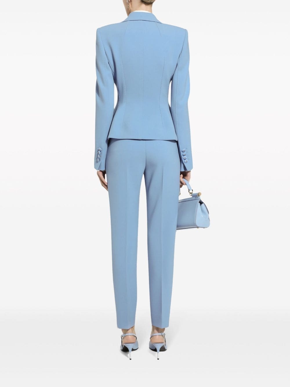 high-waisted tailored trousers - 4