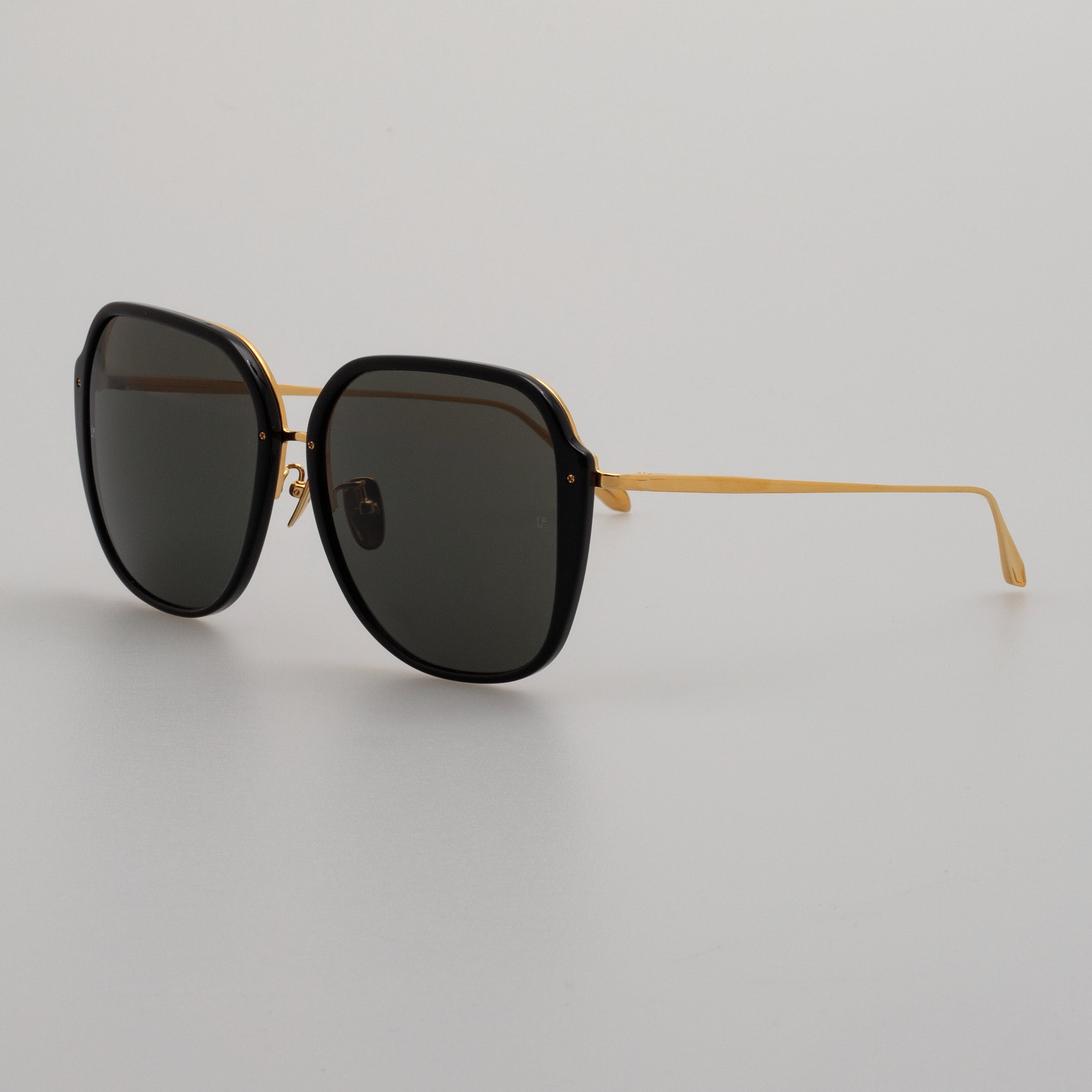 SOFIA OVERSIZED SUNGLASSES IN BLACK - 3