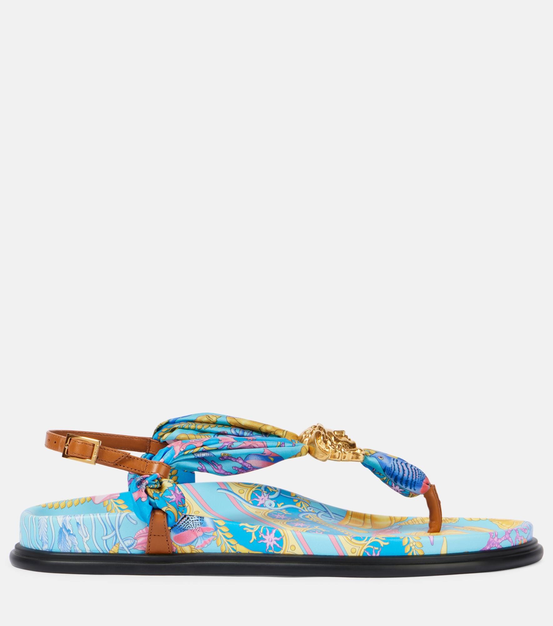 La Medusa printed thong sandals - 4