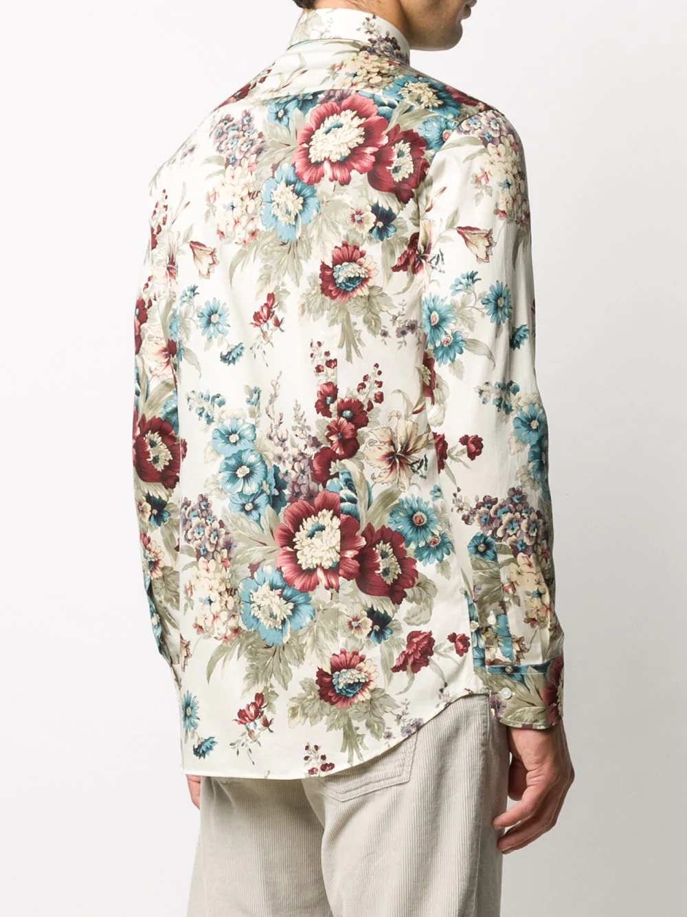 floral-print shirt - 4