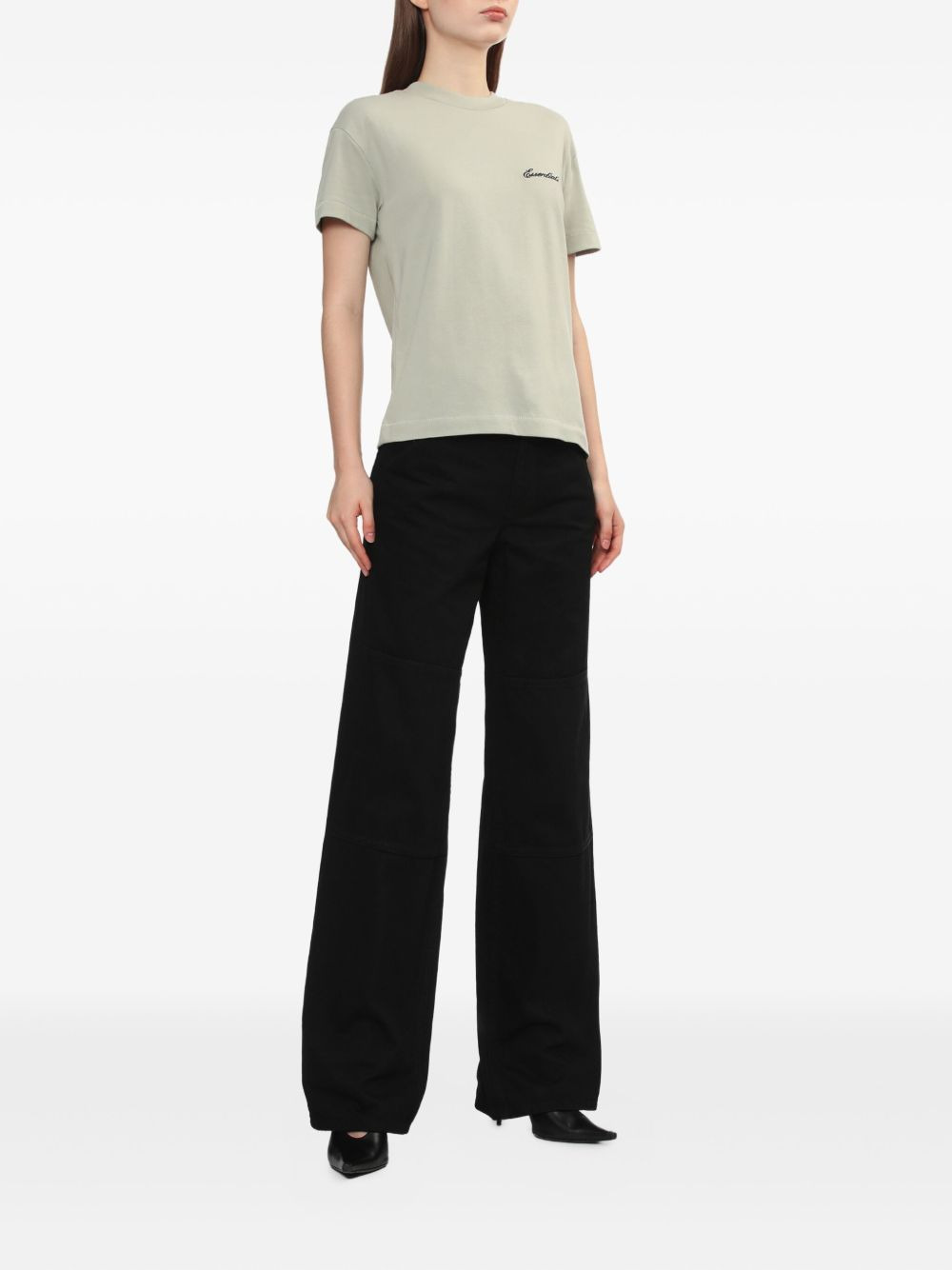 embroidered-logo cotton T-shirt - 2
