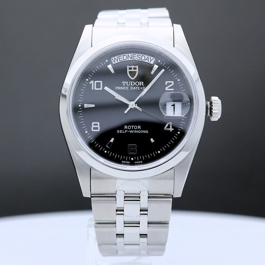 Pre-owned Tudor Date + Day Automatic Black Dial Men's Watch 76200 - 2