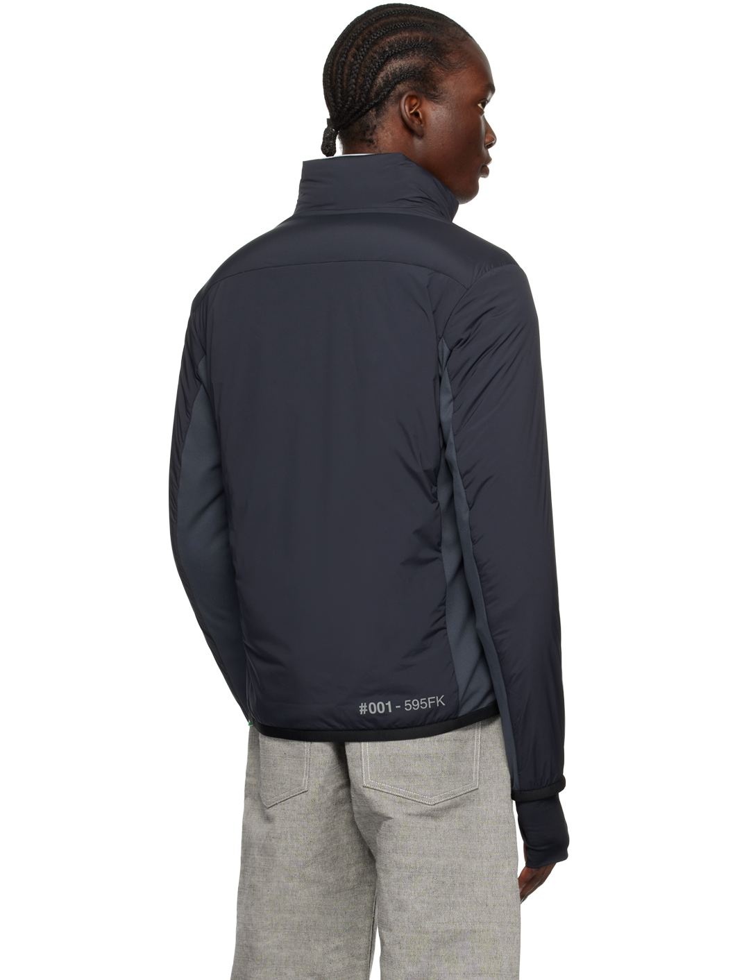 Gray Pocol Mid Layer Down Jacket - 3