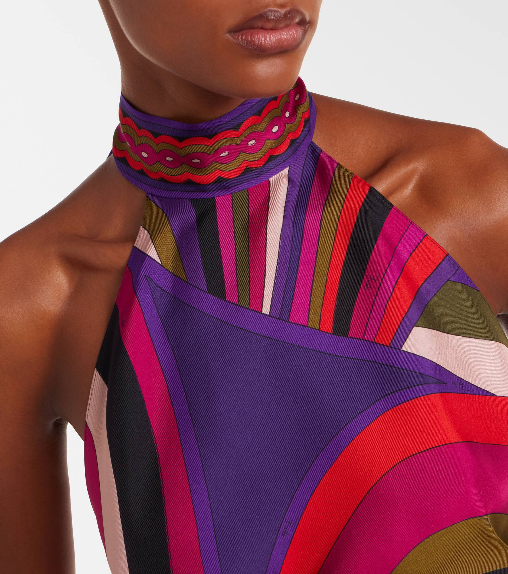 Iride silk satin top - 4
