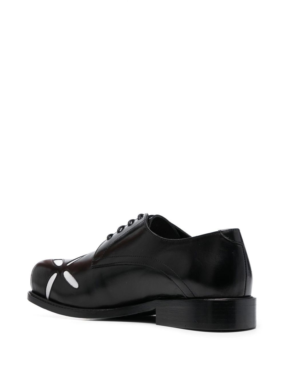 Slashed square-toe Derby shoes - 3