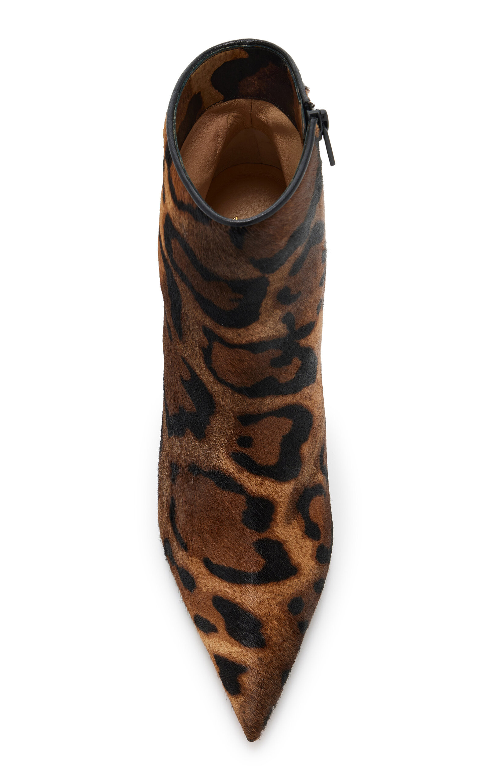 Miss Z 100mm Leopard Pony Hair Ankle Boots animal - 3