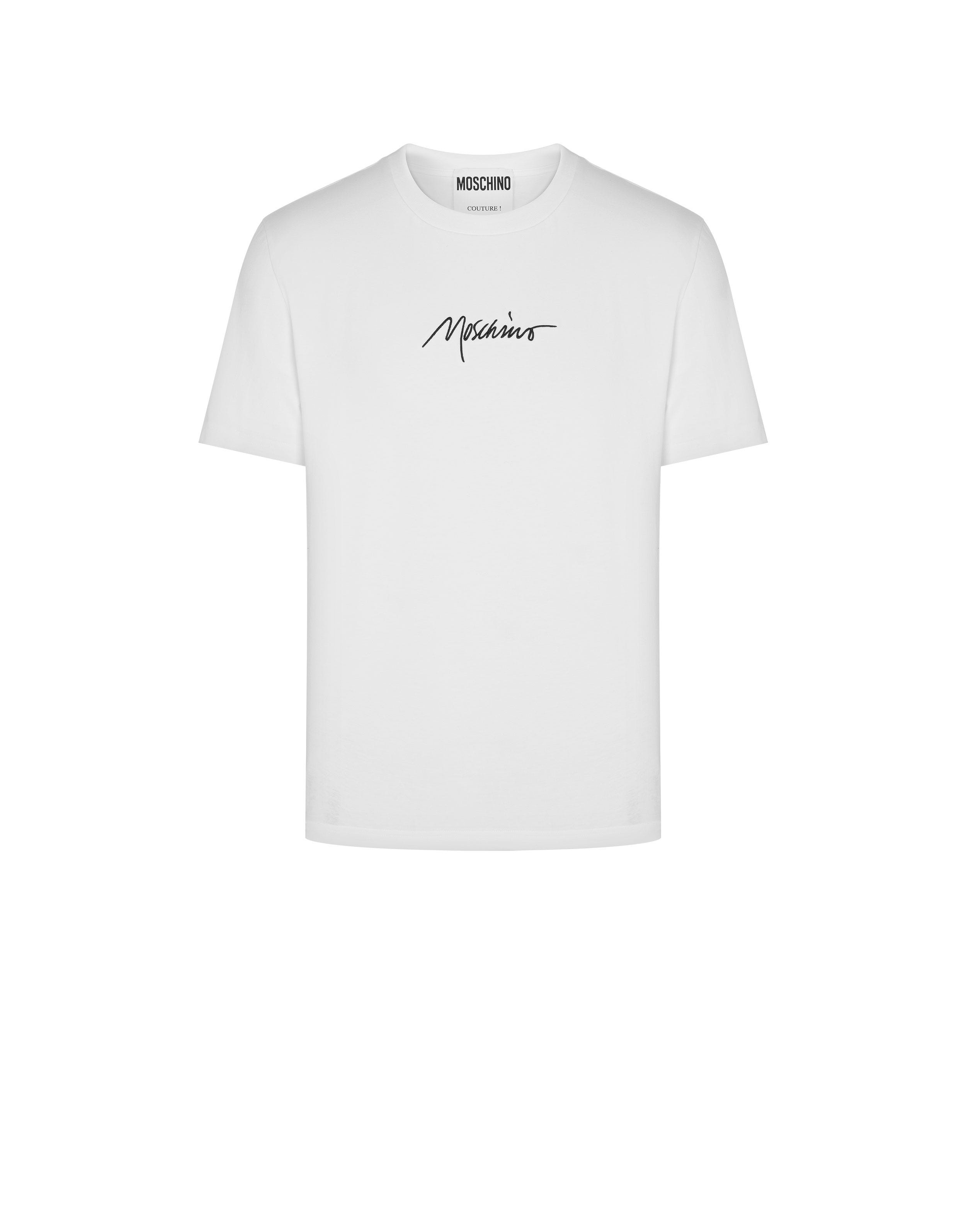 MOSCHINO SIGNATURE STRETCH JERSEY T-SHIRT - 9