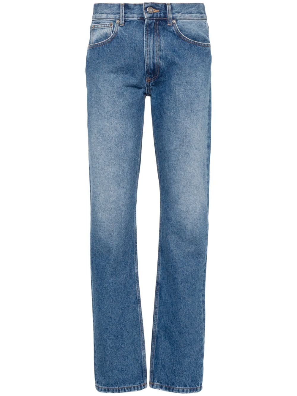 washed tapered jeans - 1