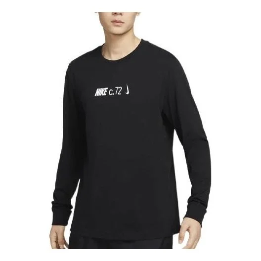 Nike Sportswear Long Sleeves Tee 'Black White' DZ2897-010 - 1