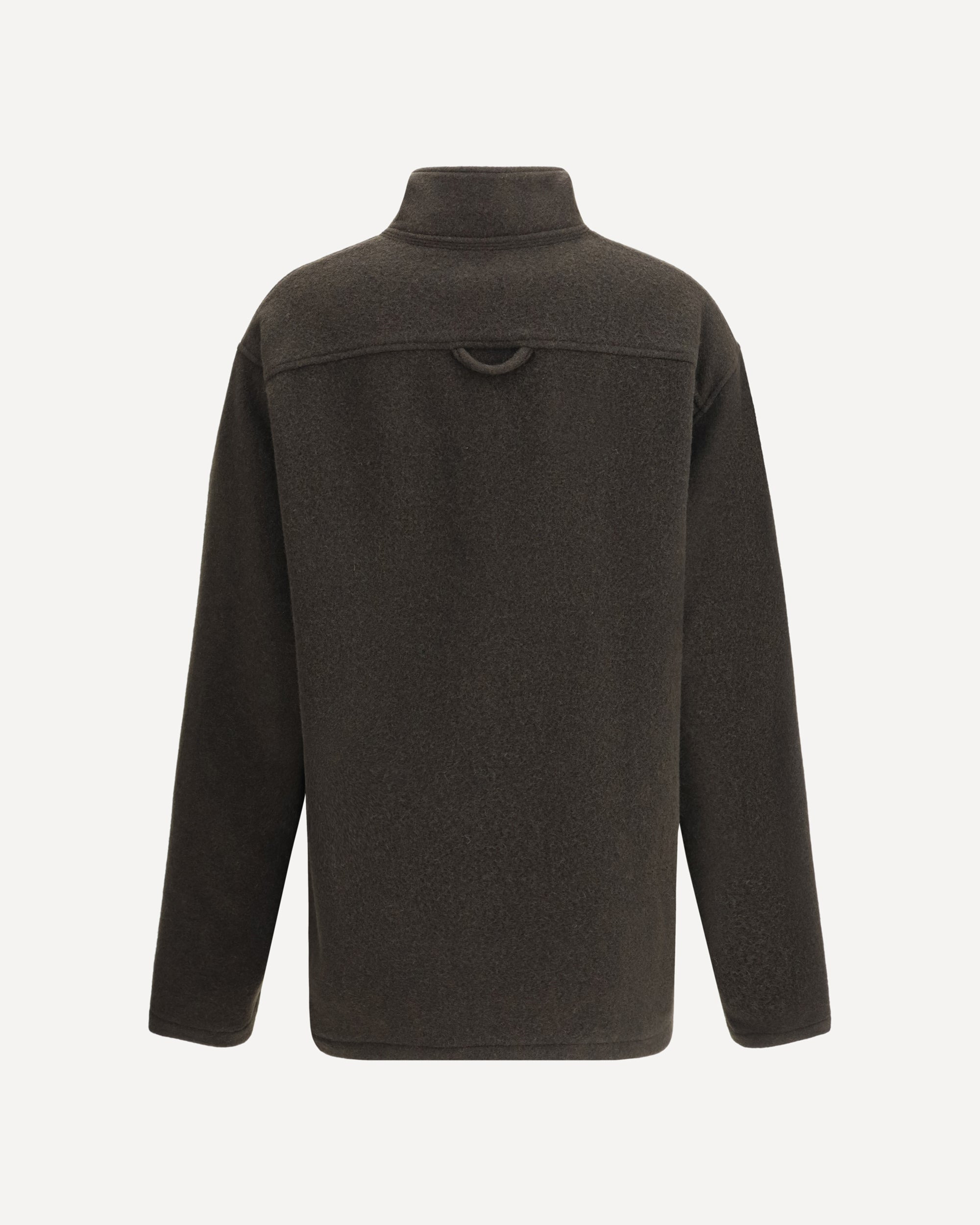 Suede Wool Pile athletic Jacket - 2