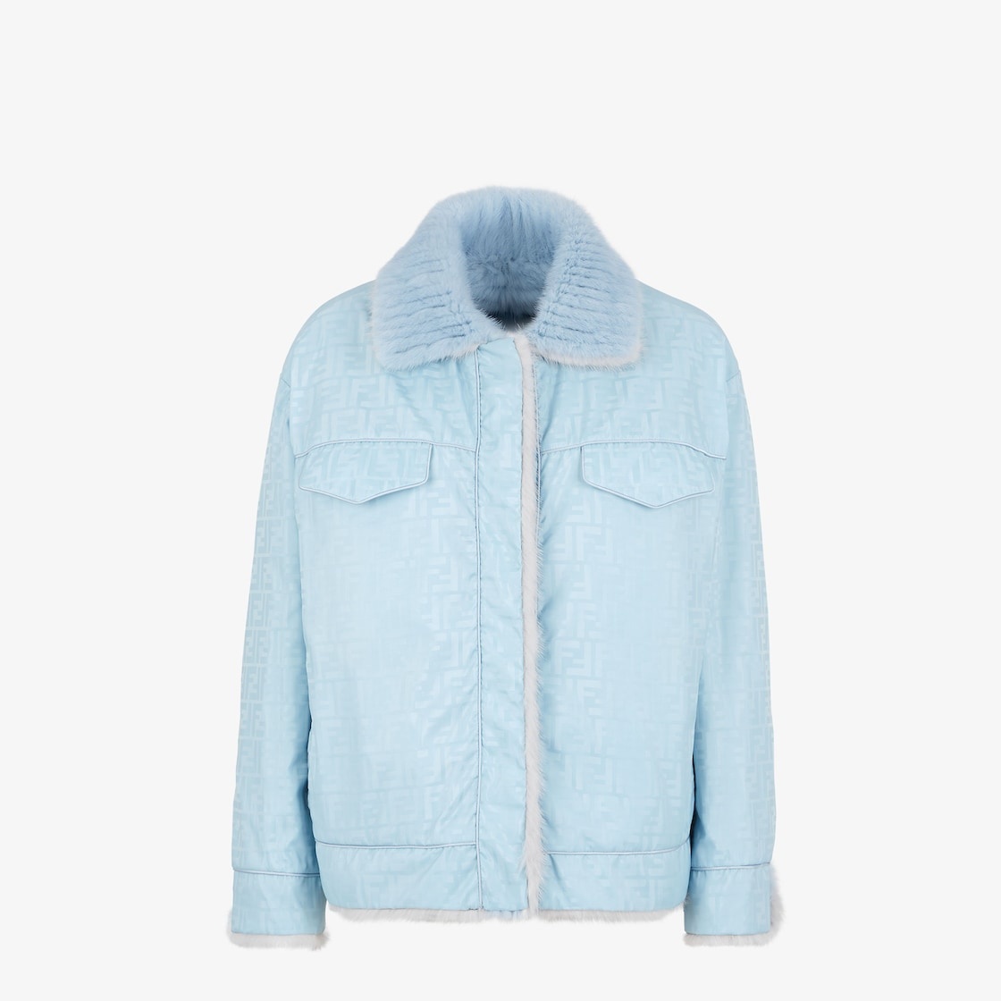 Light blue mink Go-To jacket - 4