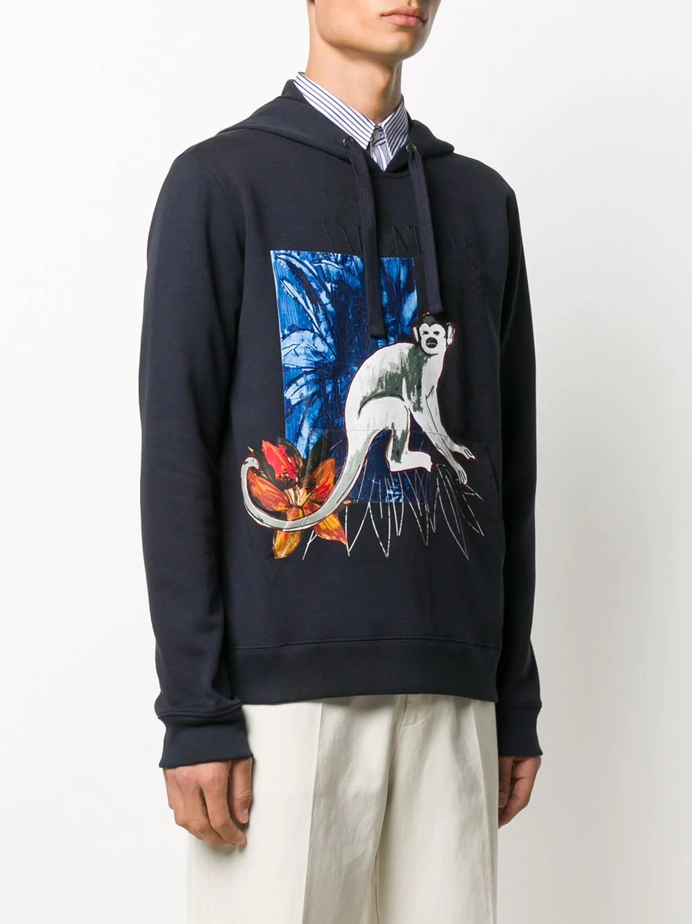 Mural Jungle-print hoodie - 3