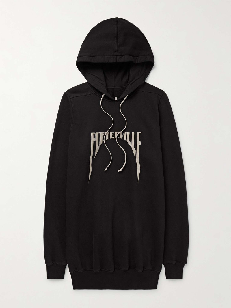 Logo-Embroidered Cotton-Jersey Hoodie - 1