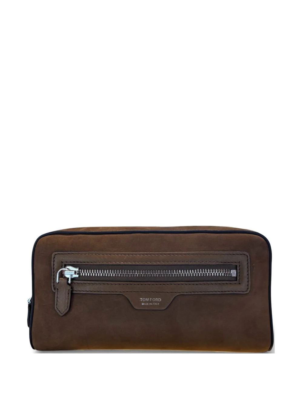 suede clutch bag - 1