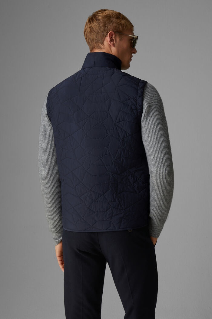 Simon Quilted waistcoat in Navy blue - 3