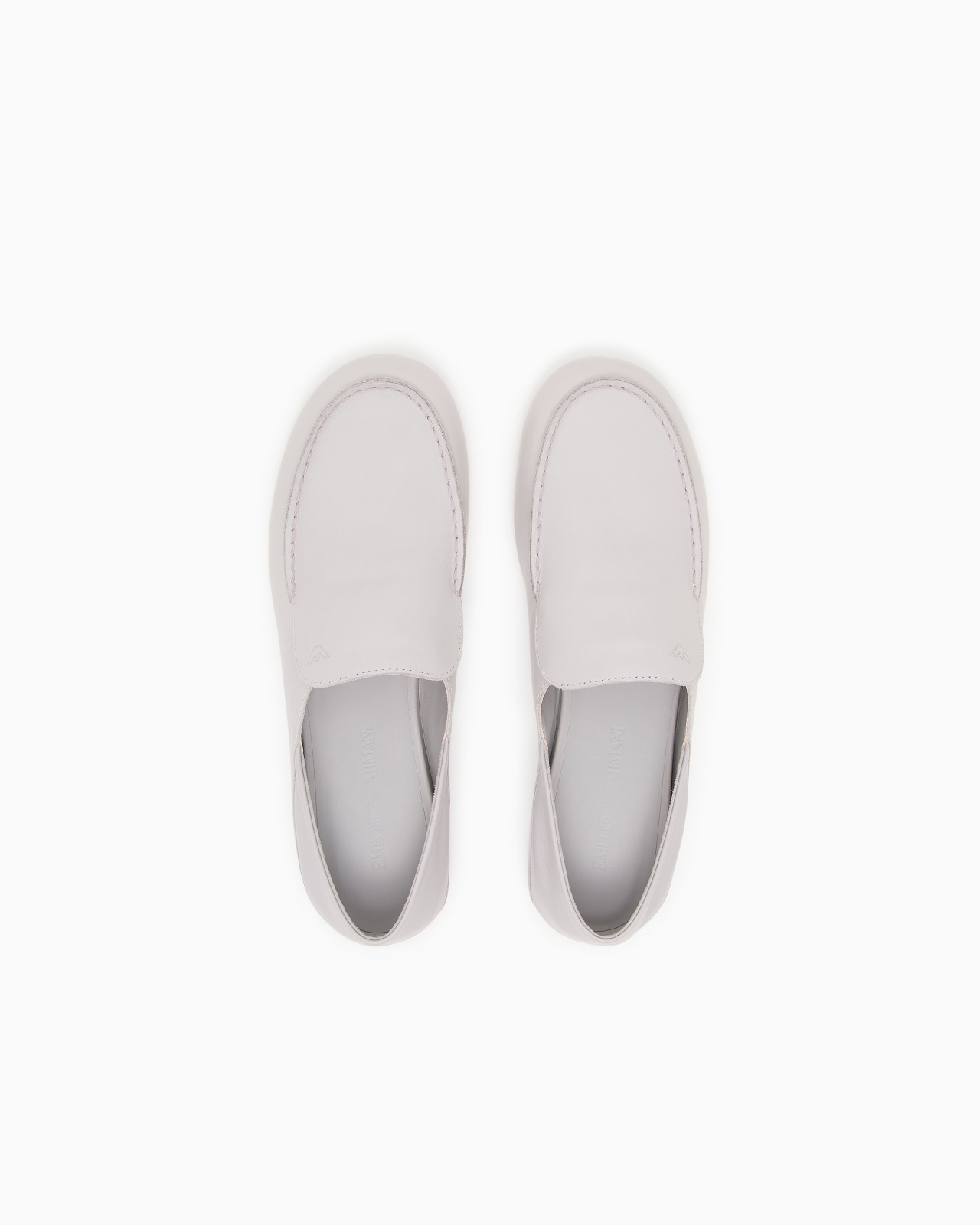 LEATHER MICRO EAGLE LOAFERS - 3