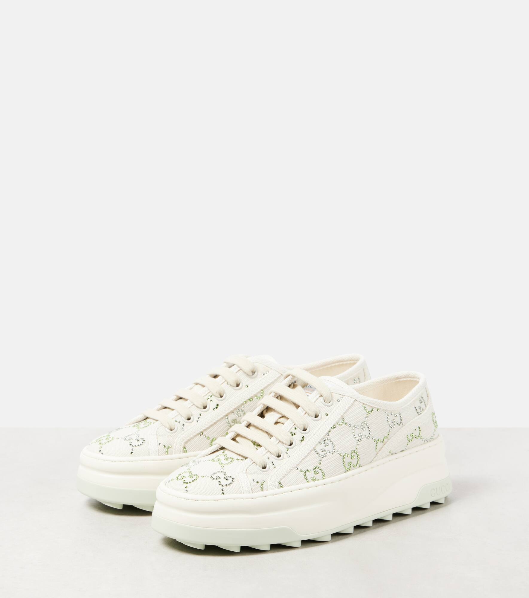 Gucci Tennis 1977 GG Crystal sneakers - 4