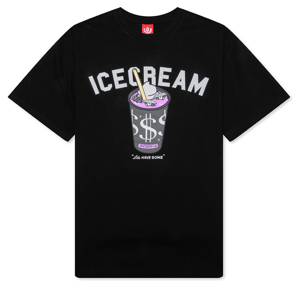 SHAKE S/S TEE - BLACK - 1