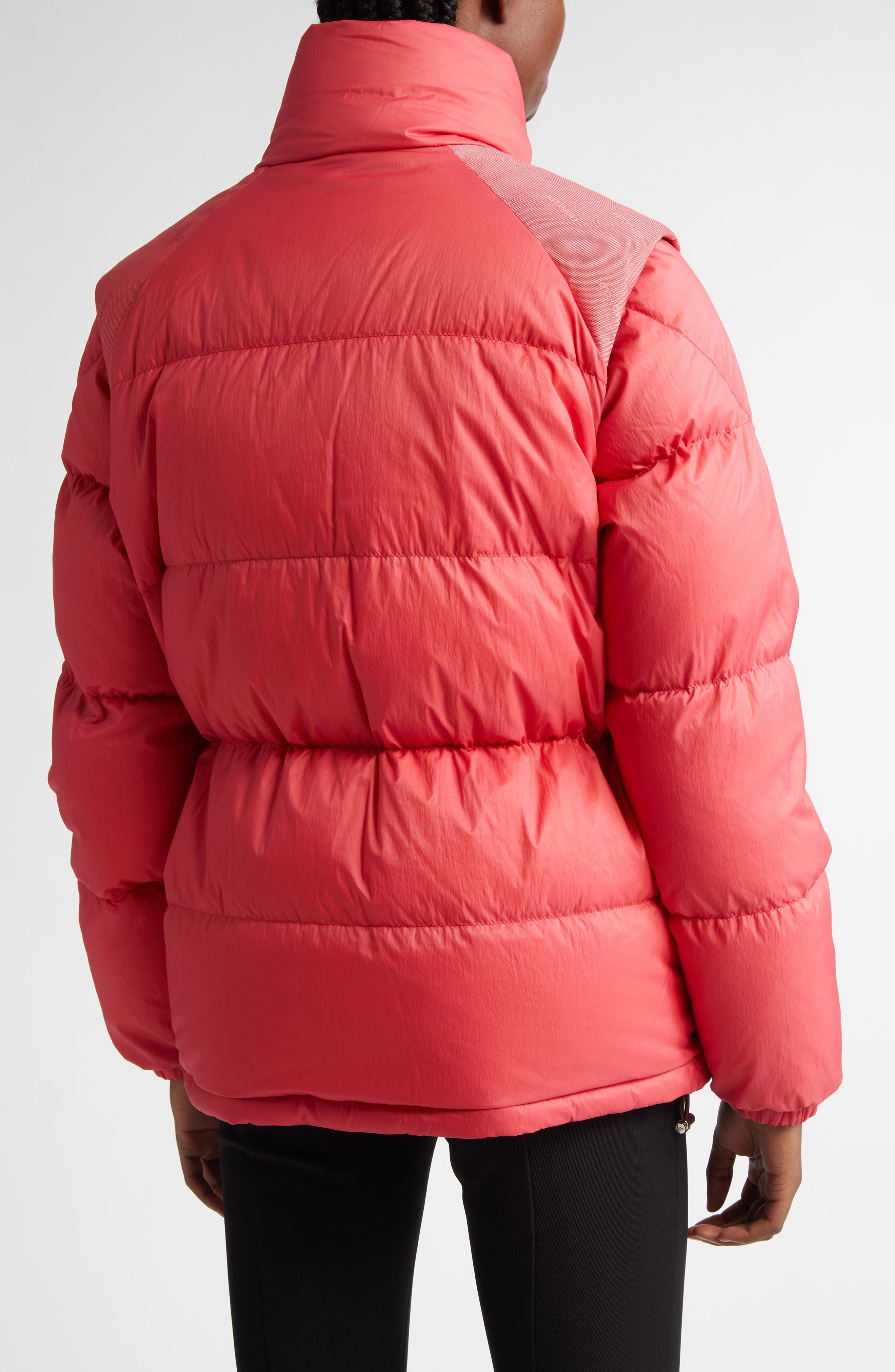Moncler Verone Convertible Down Puffer Jacket in Red at Nordstrom - 3