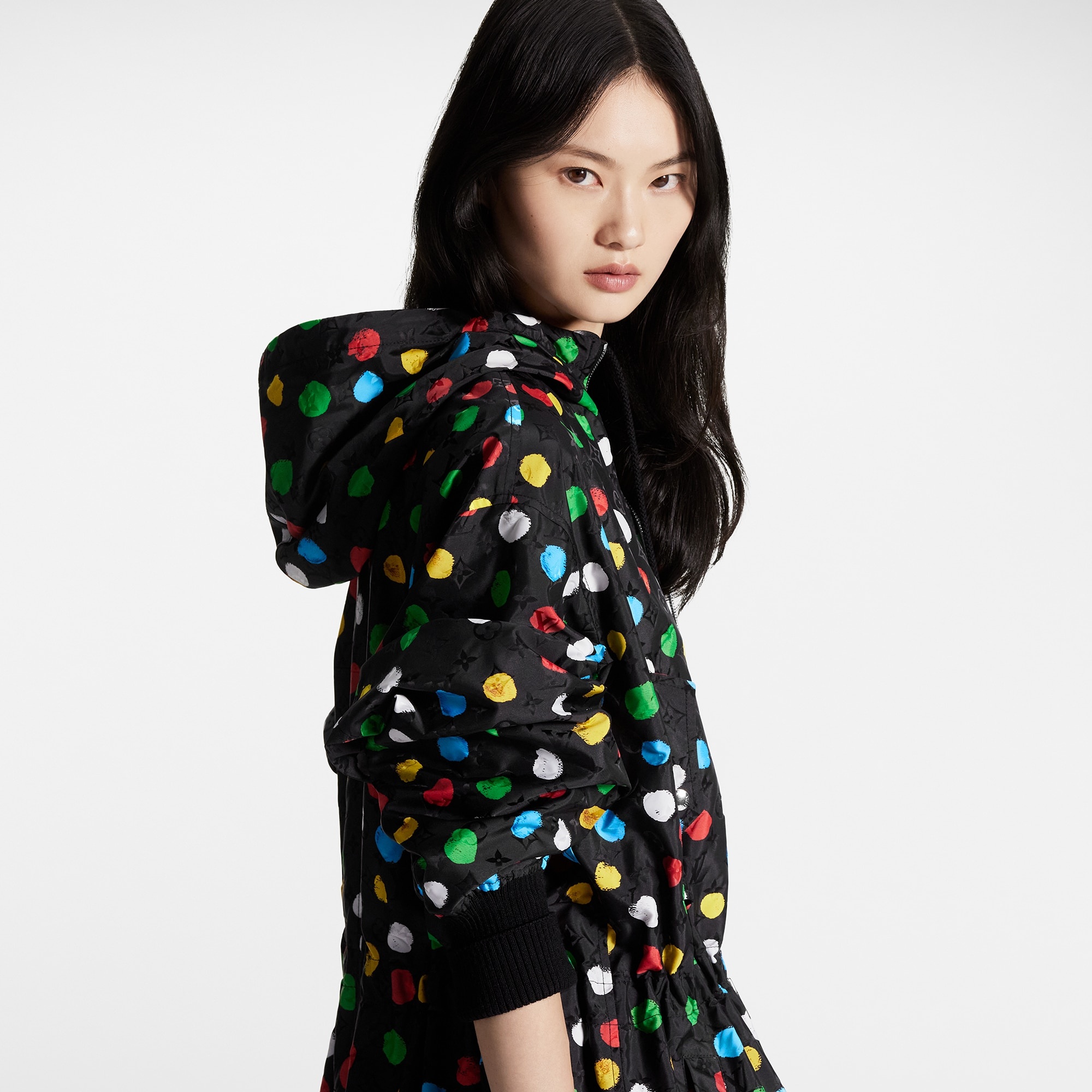 LV x YK Painted Dots Long Parka - 4