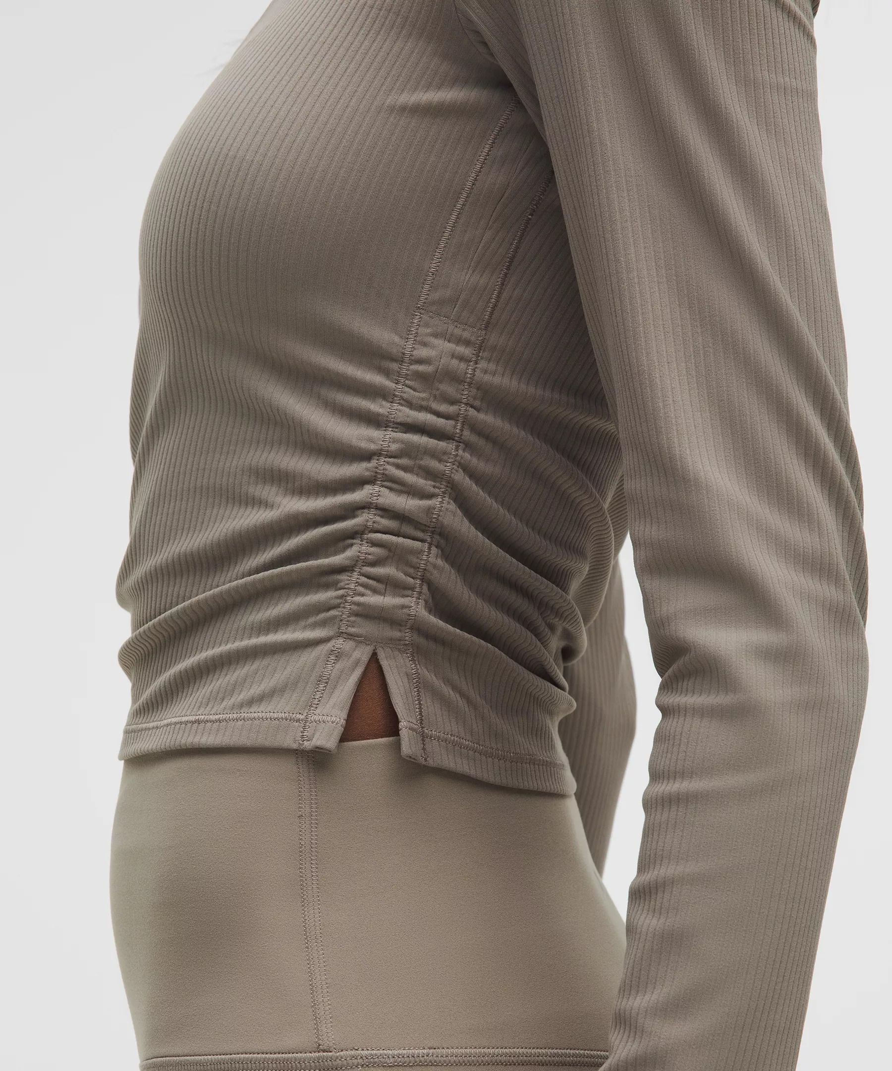 All It Takes Ribbed Nulu V-Neck Long-Sleeve Shirt *B-D Cups - 6