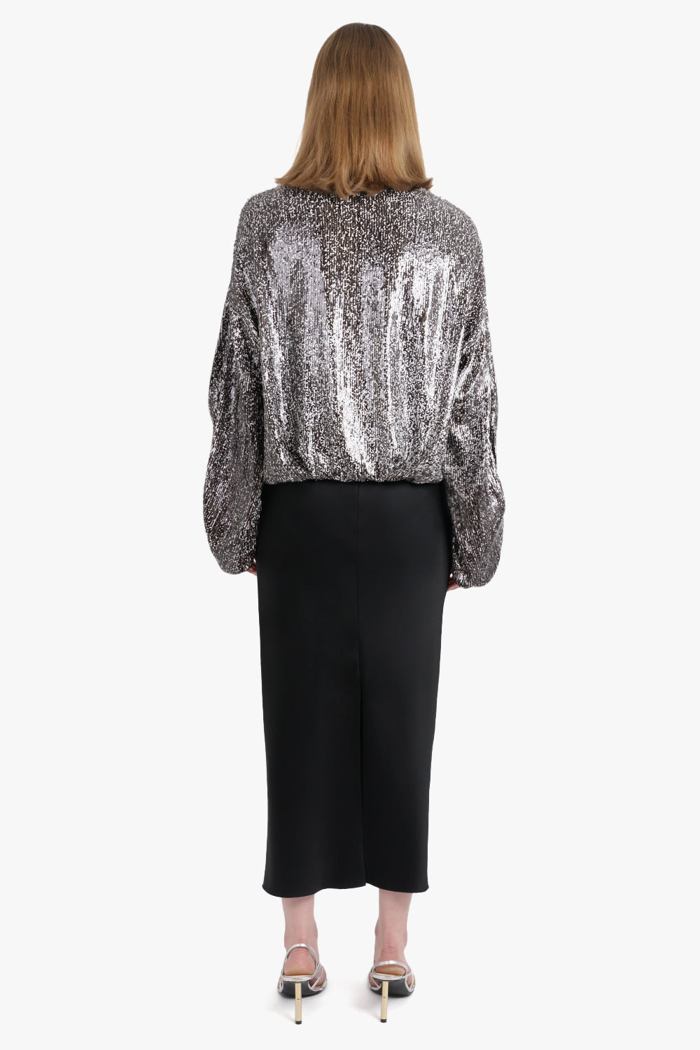 CANNETT SEQUIN L/S BALLOON STYLE TOP | ANTHRACITE - 5