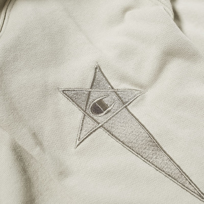 Rick Owens Rick Owens x Champion Reverse Weave Pentagram Sleeve Mountain Hoody outlook