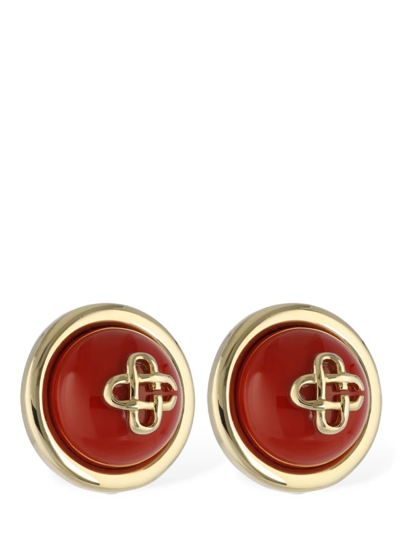 CC dome stud earrings - 3