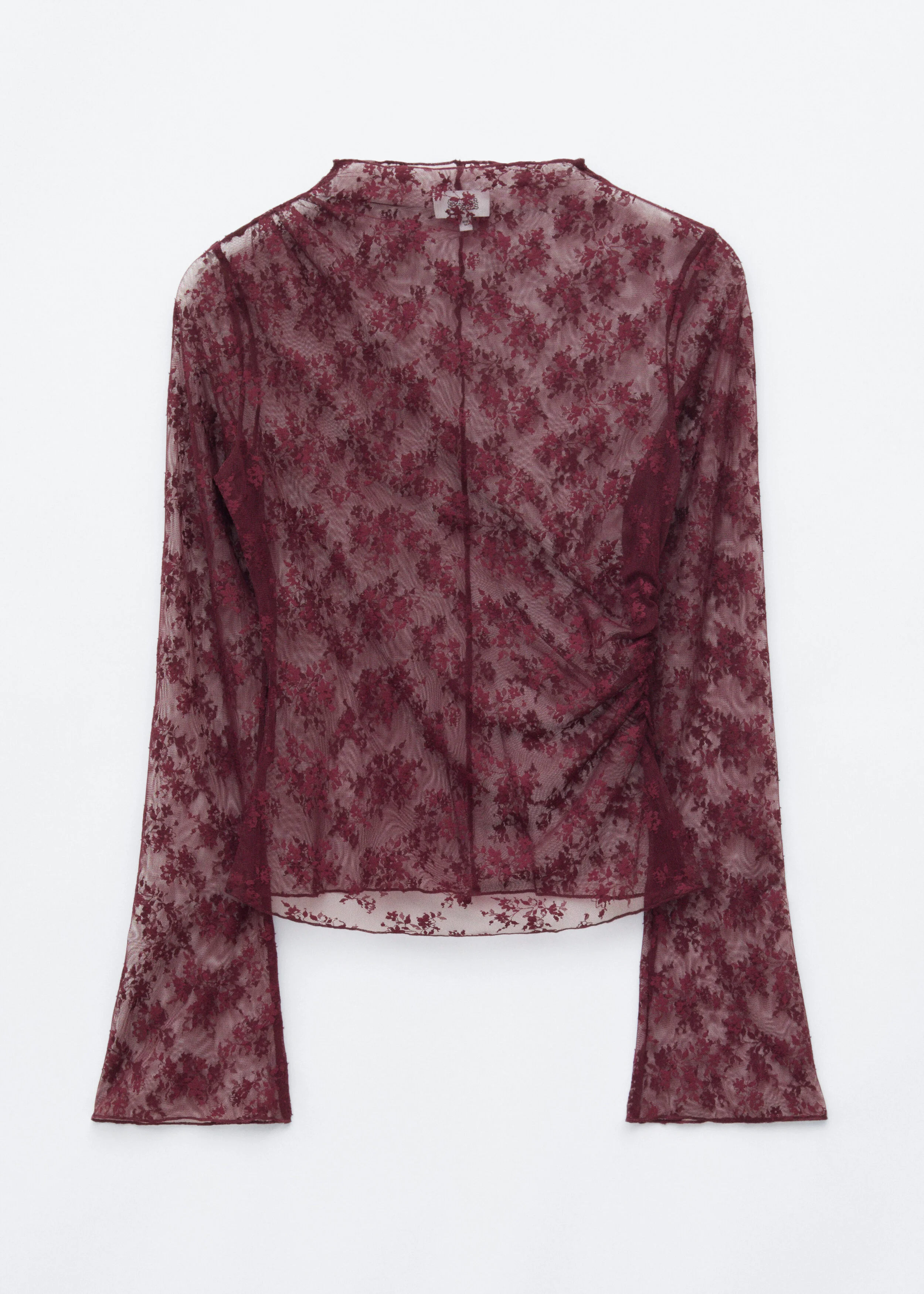 Mock-Neck Lace Top - 1