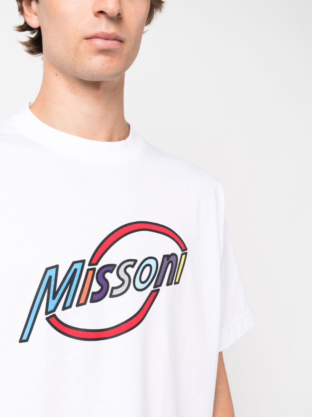 logo-print cotton T-shirt - 5