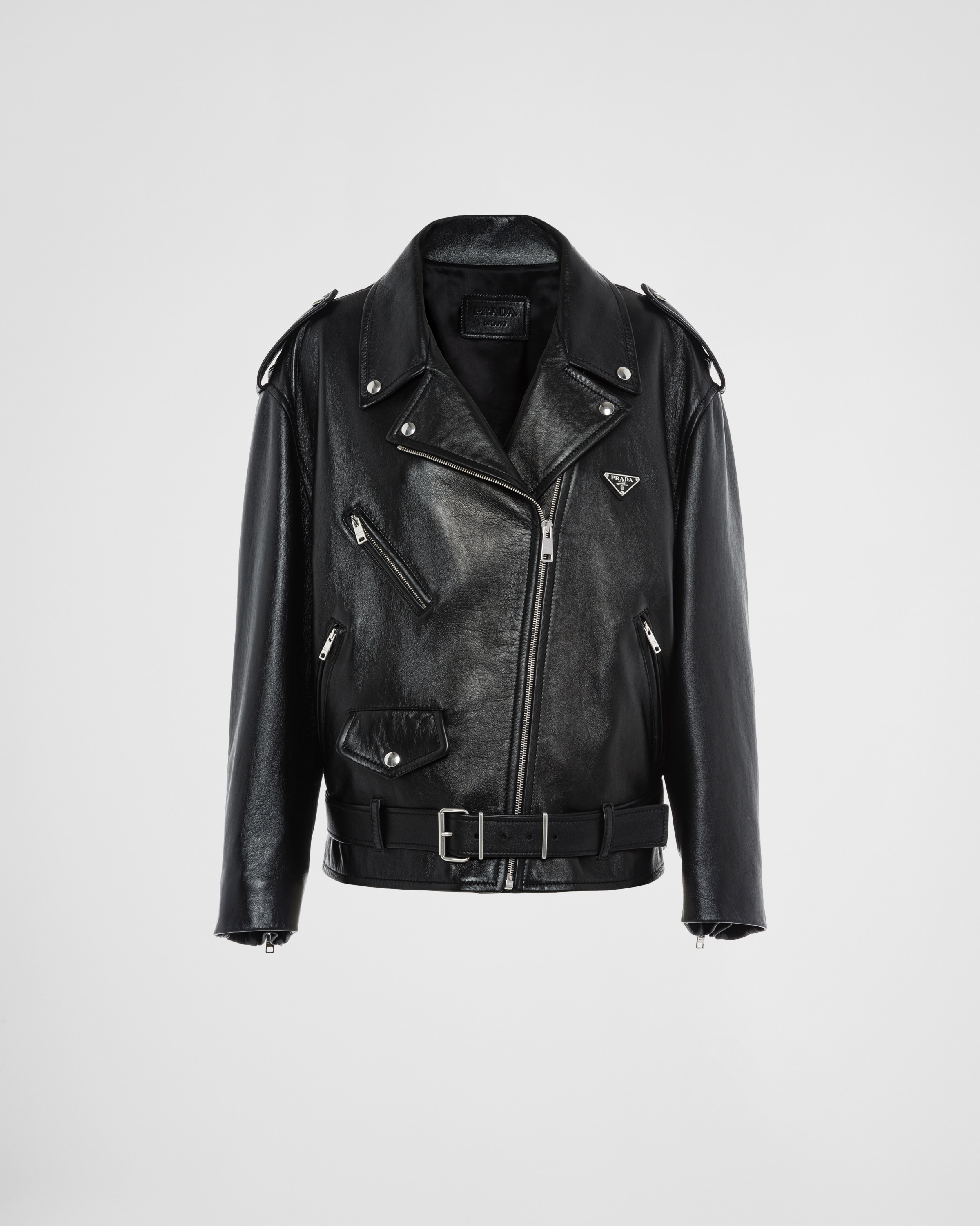 Nappa leather biker jacket - 1