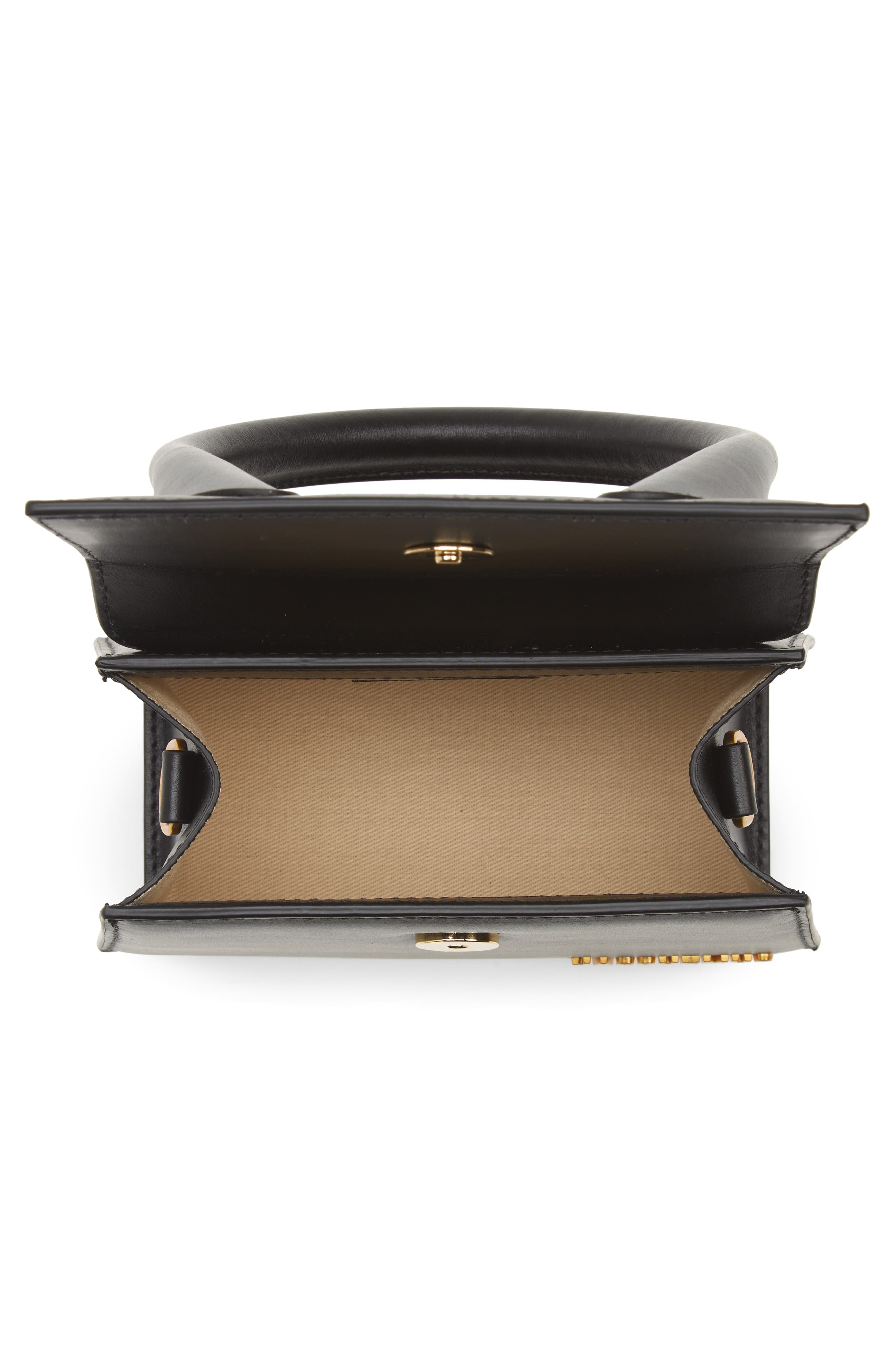 Jacquemus Le Chiquito Moyen Leather Top Handle Bag in Black at Nordstrom - 5