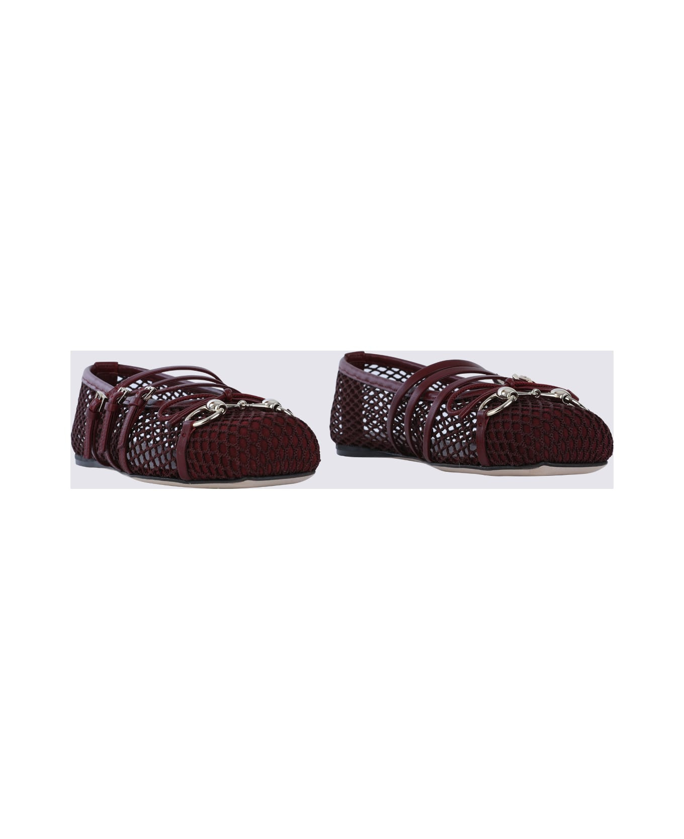 Red Ancora Leather Flats - 2