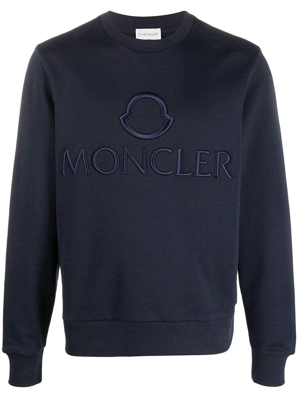 logo-embossed sweatshirt - 1