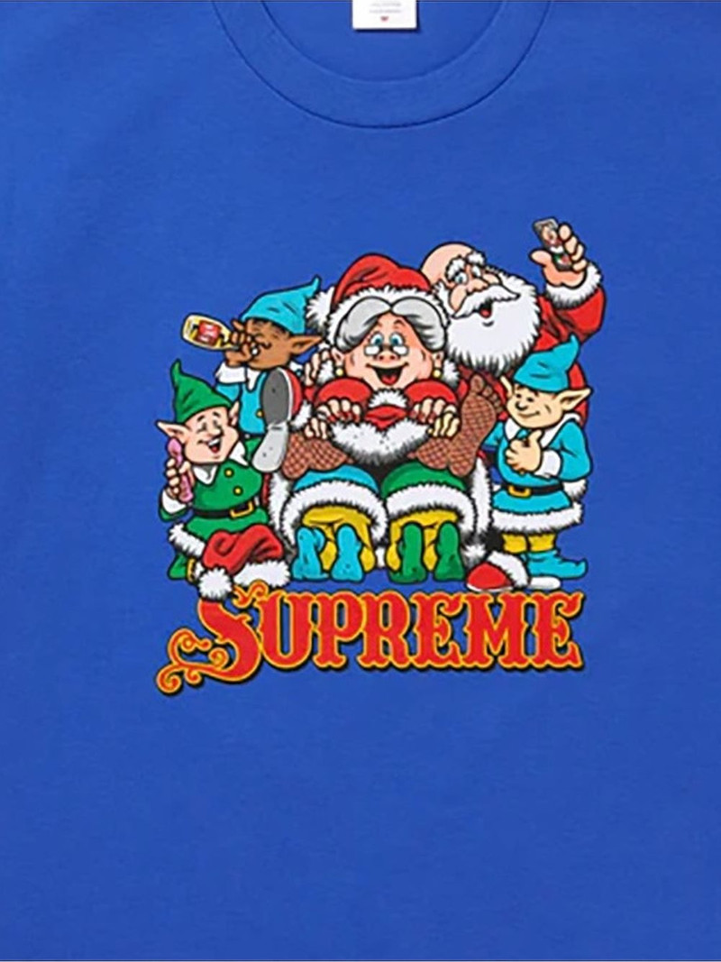 Supreme x Sean Cliver Naughty graphic-print T-shirt outlook