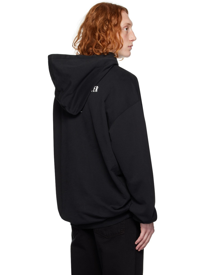 Black Printed Hoodie 3