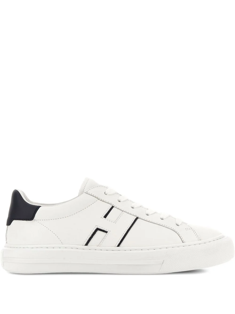 H691 logo-embellished leather sneakers - 1