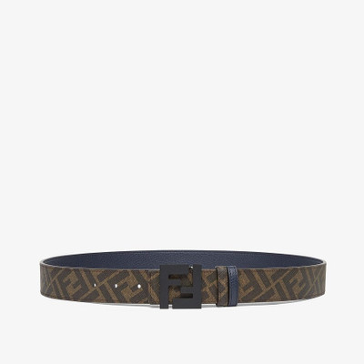 FENDI Blue leather belt outlook