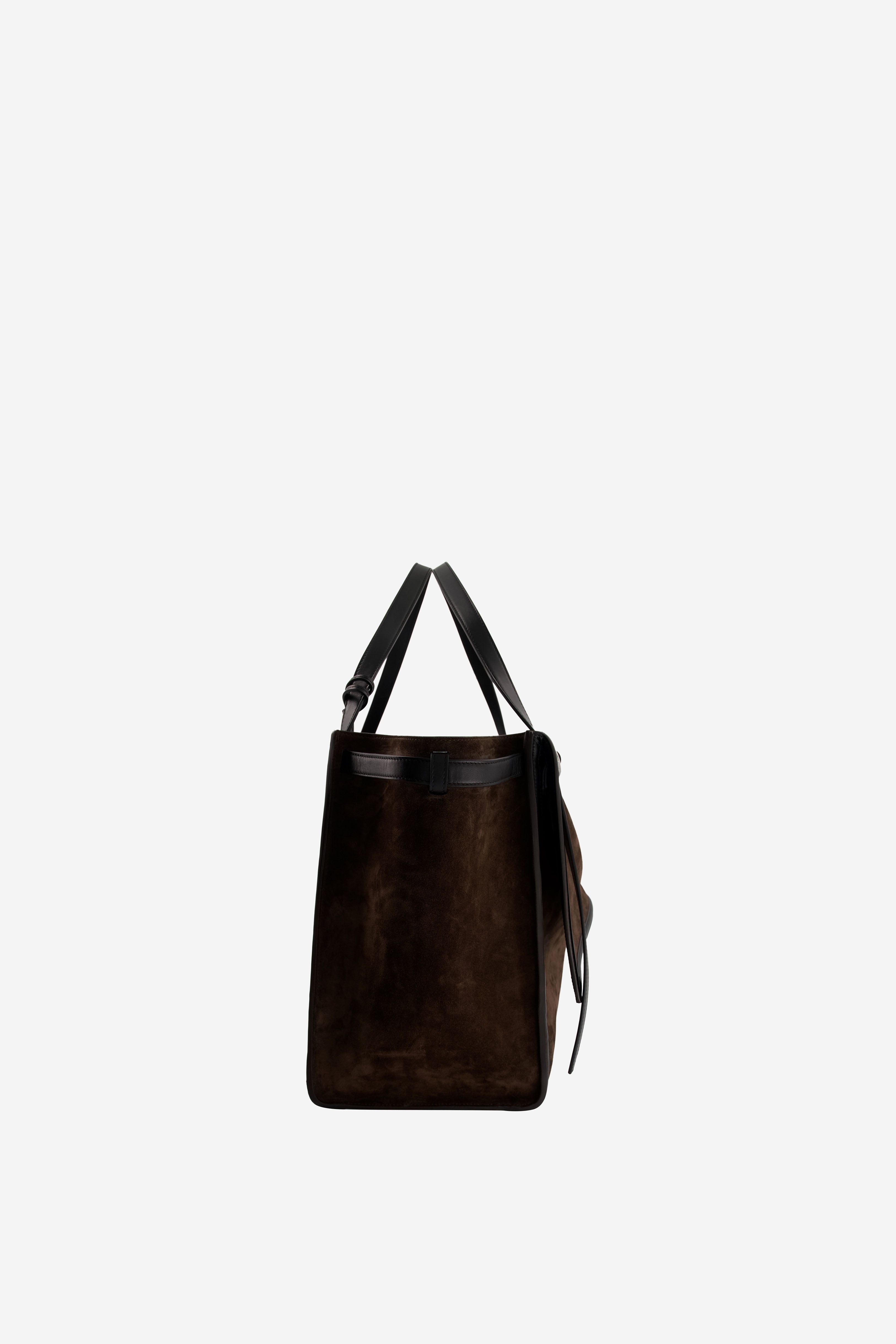 Suede Belt Cabas Bag - 4
