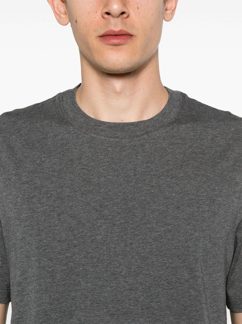 Brunello Cucinelli Men Cotton Jersey Crew-Neck T-Shirt - 3