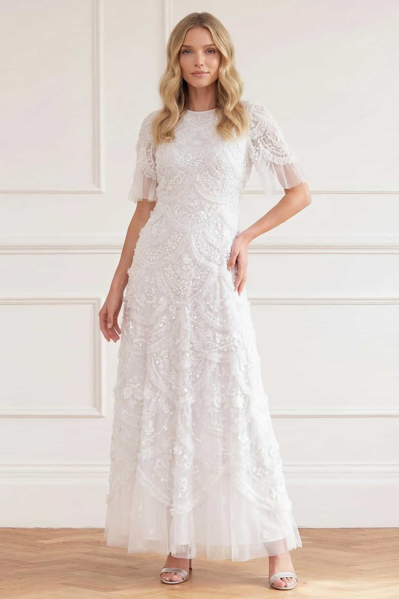 Needle & Thread Carmen Ruffle Ankle Gown outlook