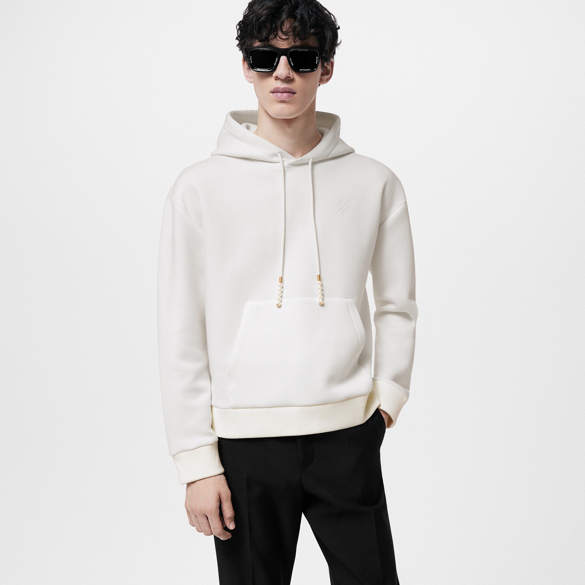 Embroidered Jersey Hoodie - 2