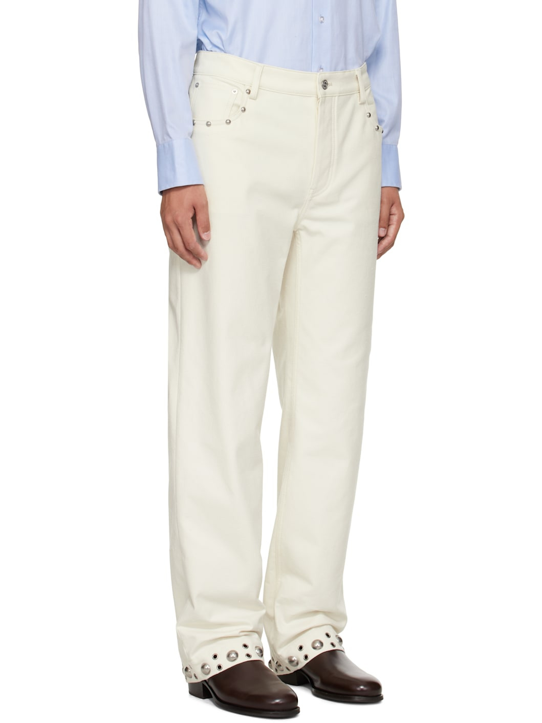 Off-White Studded Trousers - 2